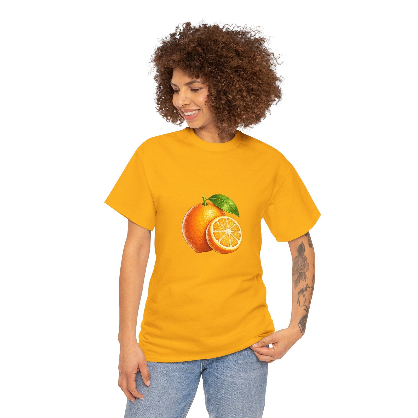 Club PDC Orange Fruit Graphic Tee — Fresh Citrus Retro Shirt