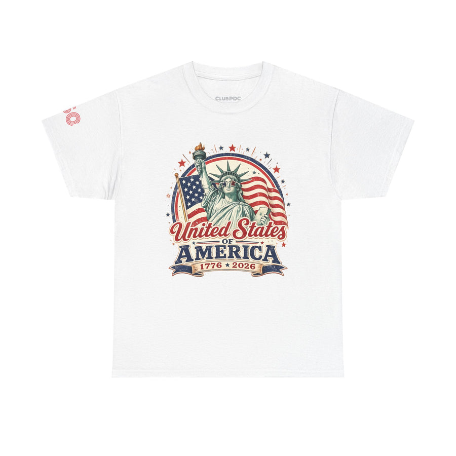 Statue of Liberty America 250 T-Shirt — Patriotic USA Anniversary Tee