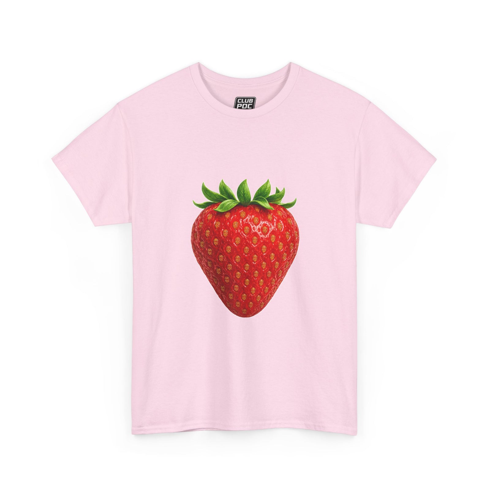 Club PDC Strawberry Graphic Tee — Cute Fruit Illustration T-Shirt