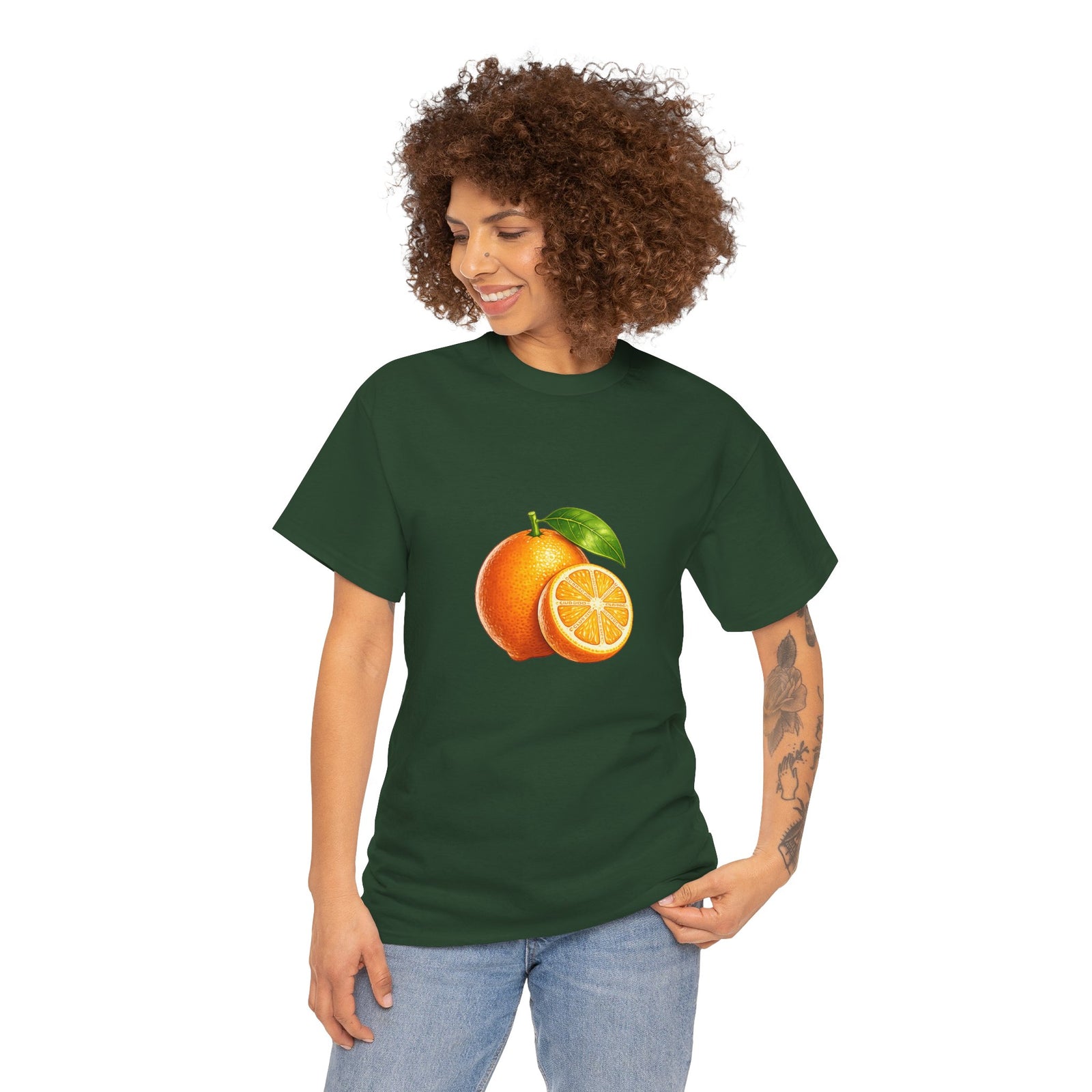 Club PDC Orange Fruit Graphic Tee — Fresh Citrus Retro Shirt