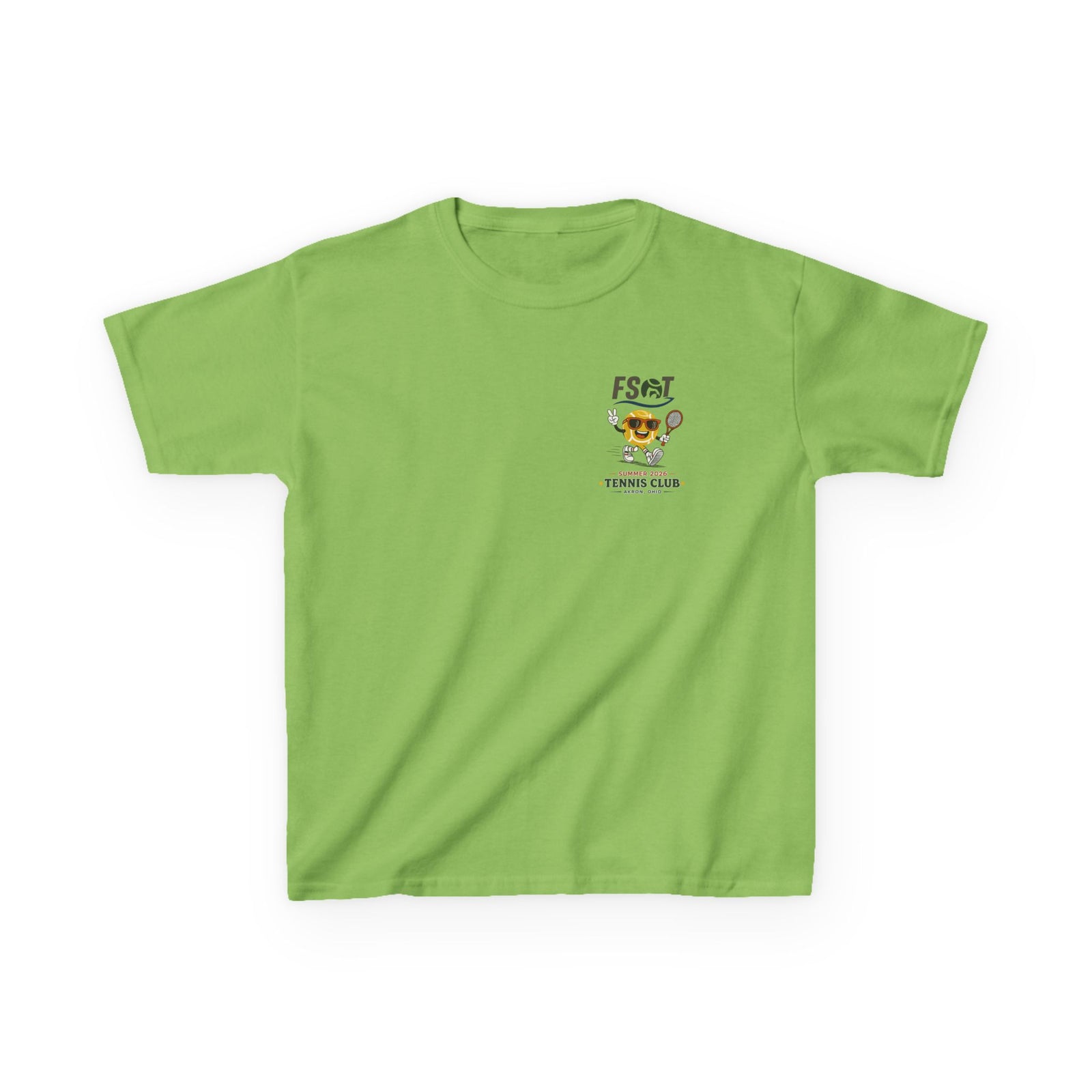 Kids Tee — "Good Vibes, Great Serves" Retro Tennis Club Shirt
