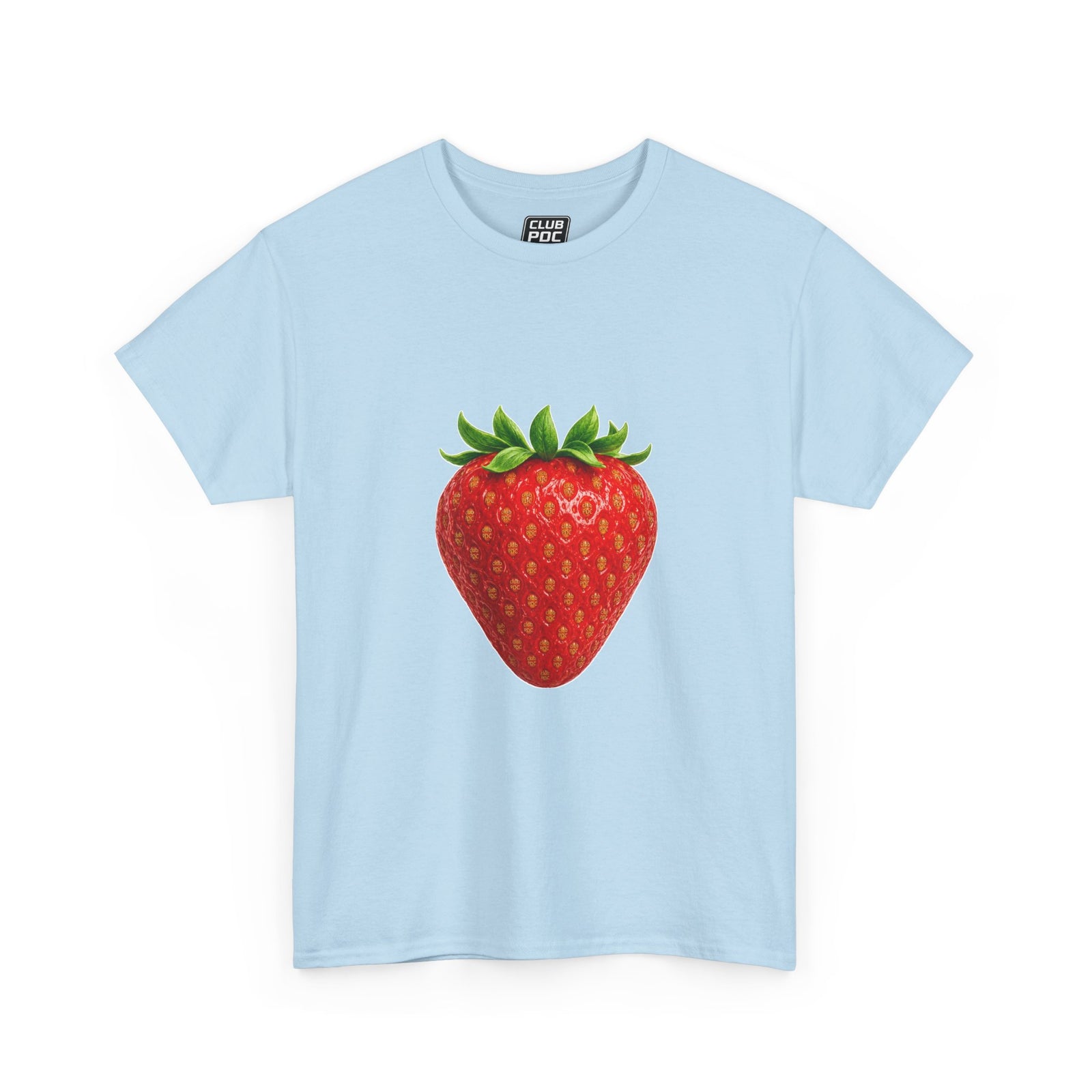 Club PDC Strawberry Graphic Tee — Cute Fruit Illustration T-Shirt