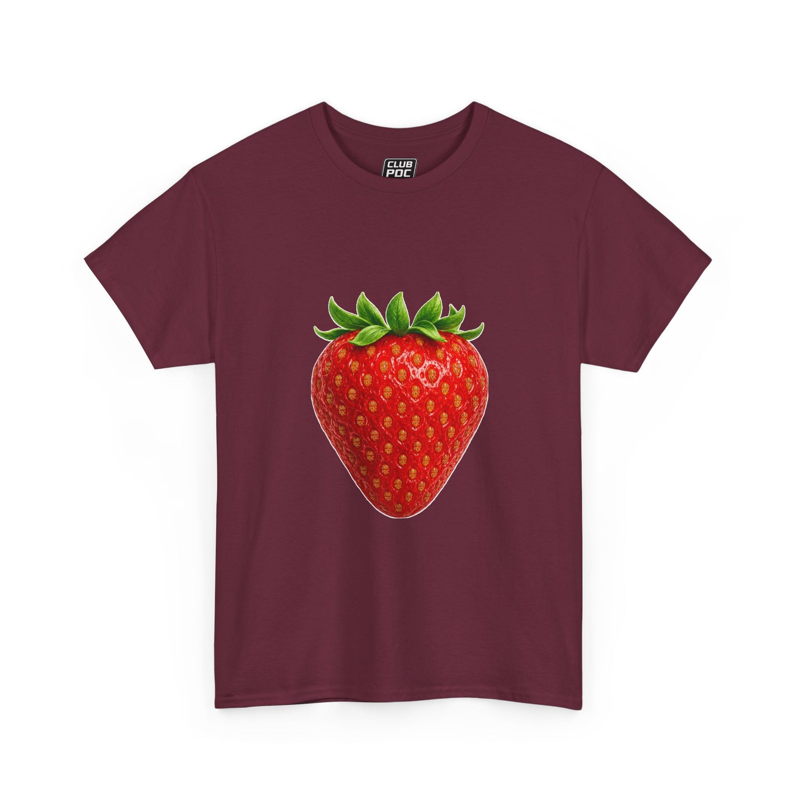 Club PDC Strawberry Graphic Tee — Cute Fruit Illustration T-Shirt