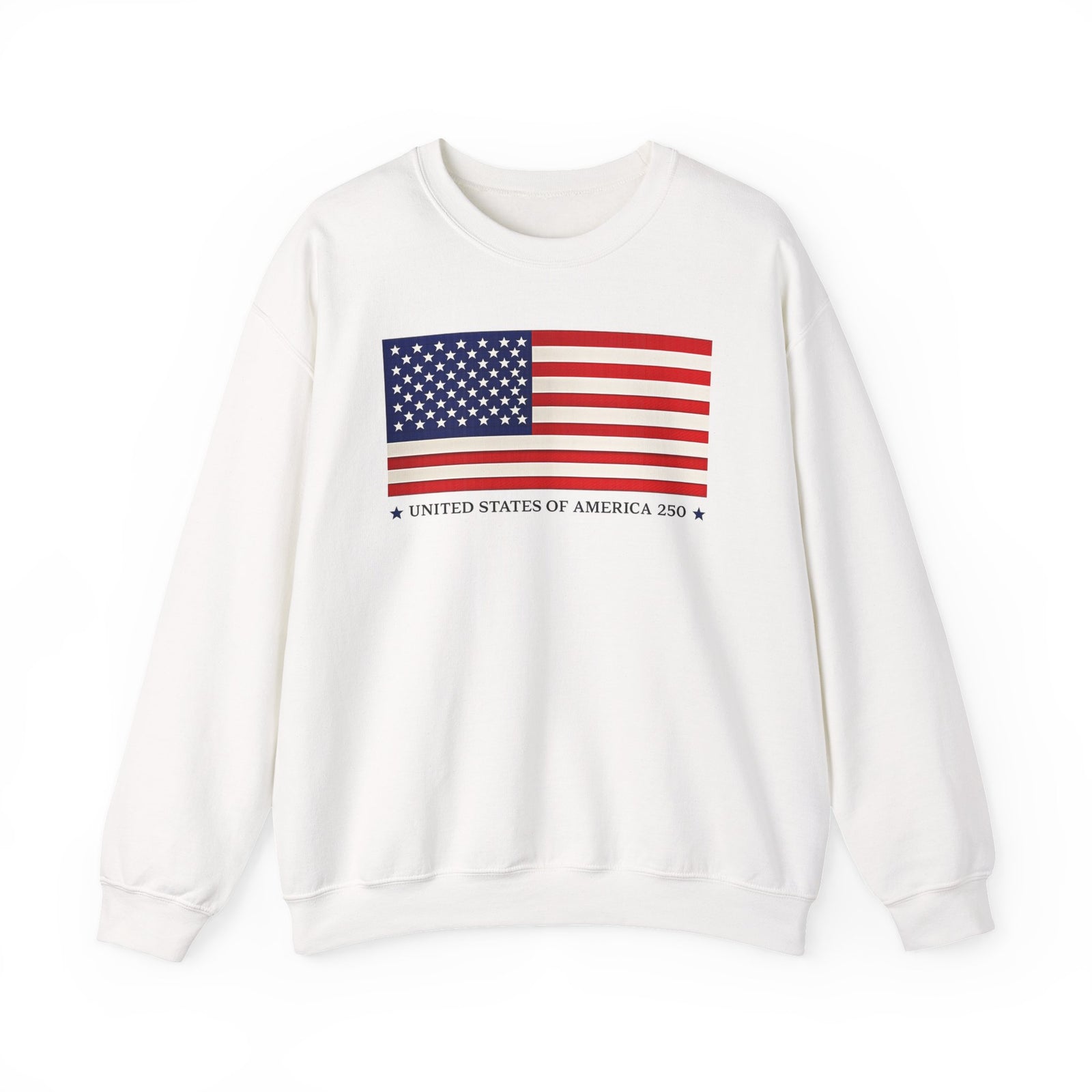 Classic American Flag Crewneck Sweatshirt — Classic Stars & Stripes