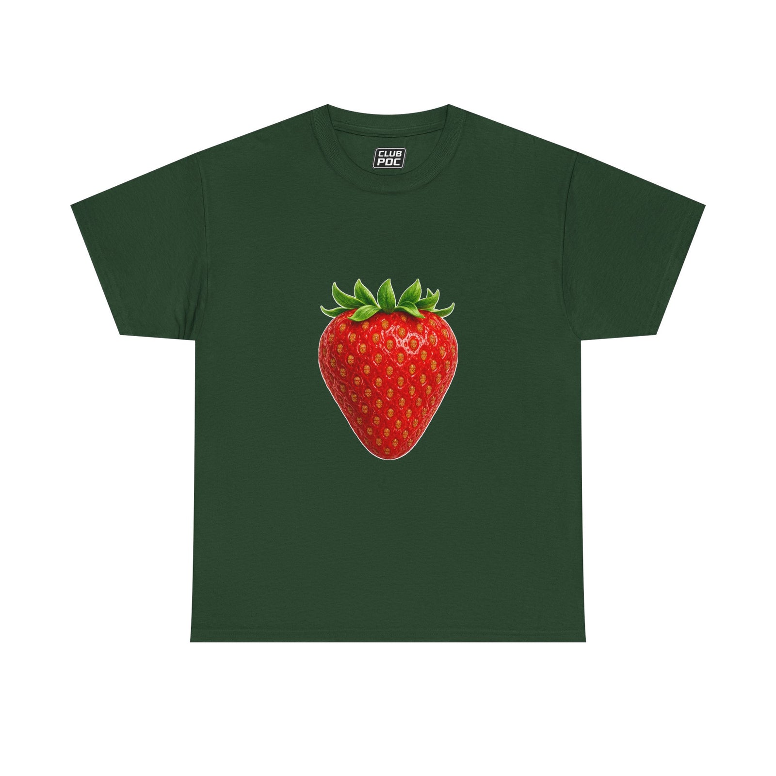 Club PDC Strawberry Graphic Tee — Cute Fruit Illustration T-Shirt
