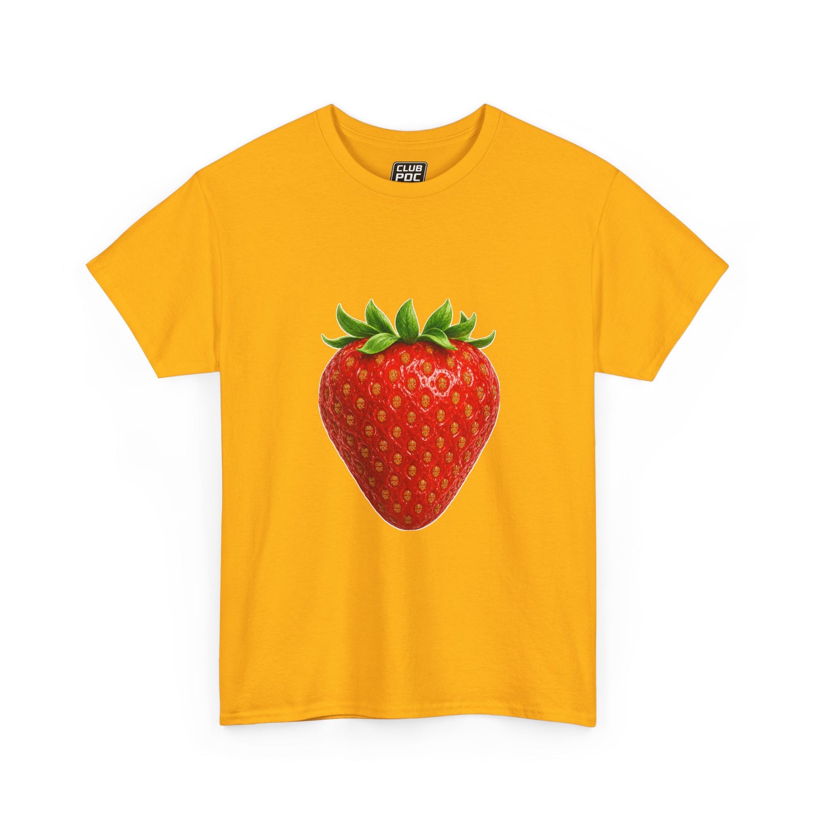 Club PDC Strawberry Graphic Tee — Cute Fruit Illustration T-Shirt