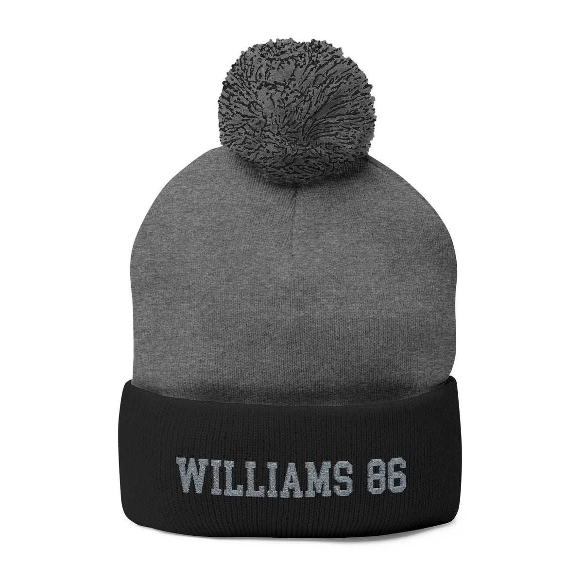 Williams 86 Pom-Pom Knit Cap (Embroidery)