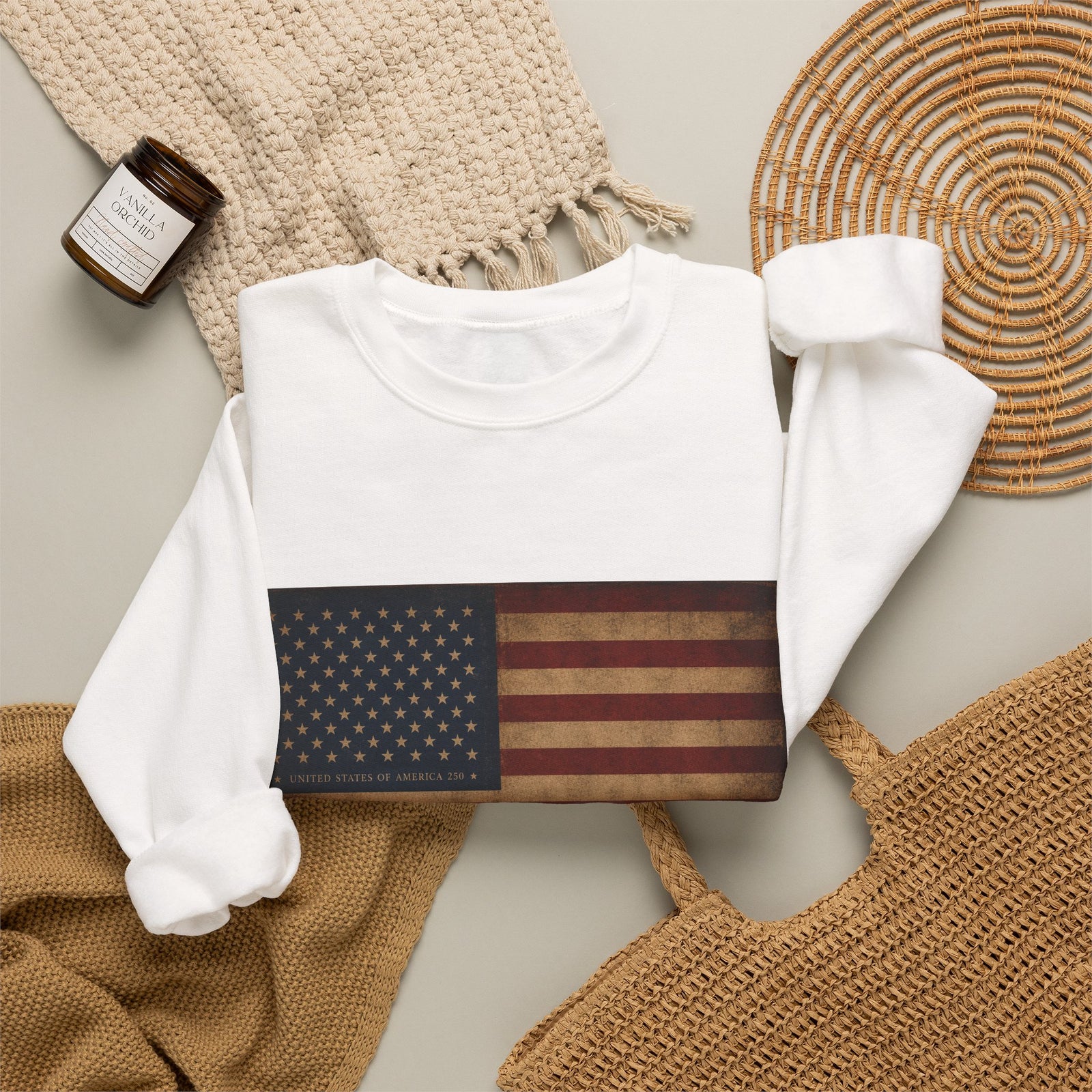 USA 250 Crewneck Sweatshirt — United States 250 Anniversary Pullover