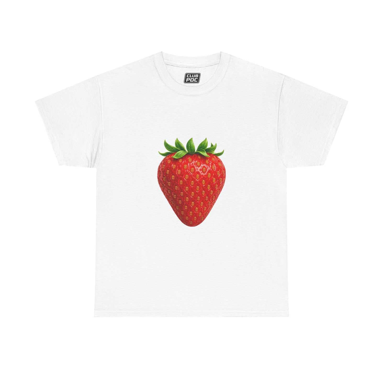 Club PDC Strawberry Graphic Tee — Cute Fruit Illustration T-Shirt