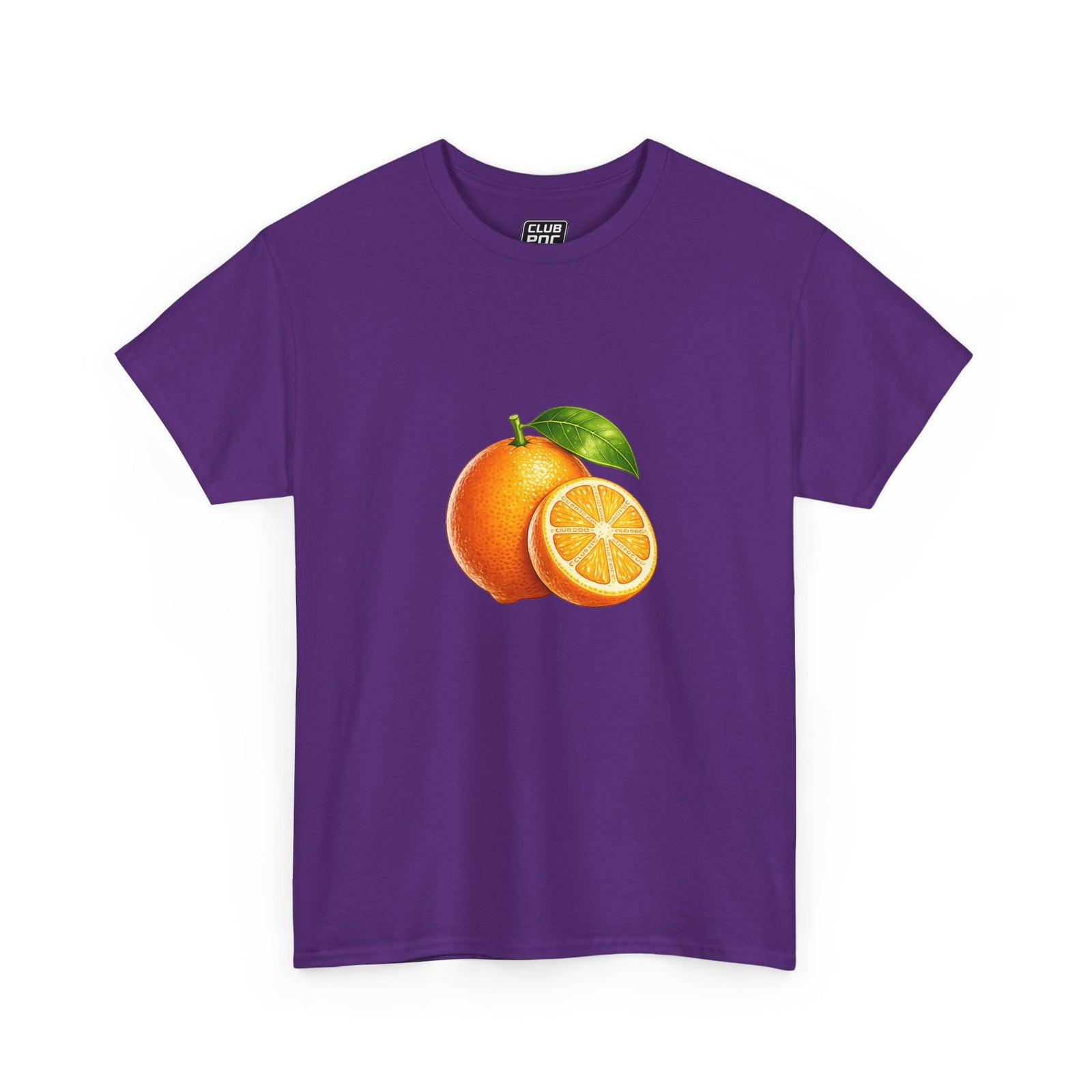 Club PDC Orange Fruit Graphic Tee — Fresh Citrus Retro Shirt
