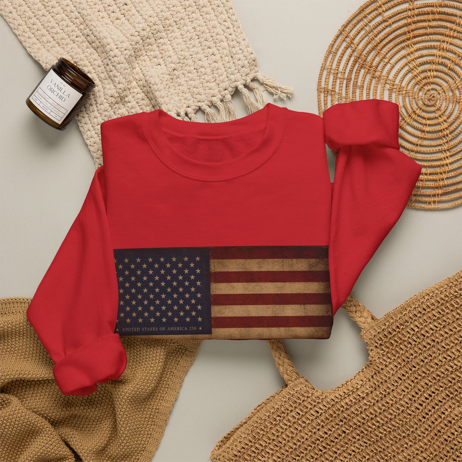 USA 250 Crewneck Sweatshirt — United States 250 Anniversary Pullover